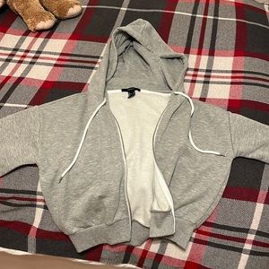 Forever 21 cropped grey jacket brand new